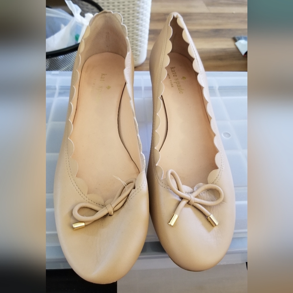 Cream Kate Spade Block Heels 9.5 M